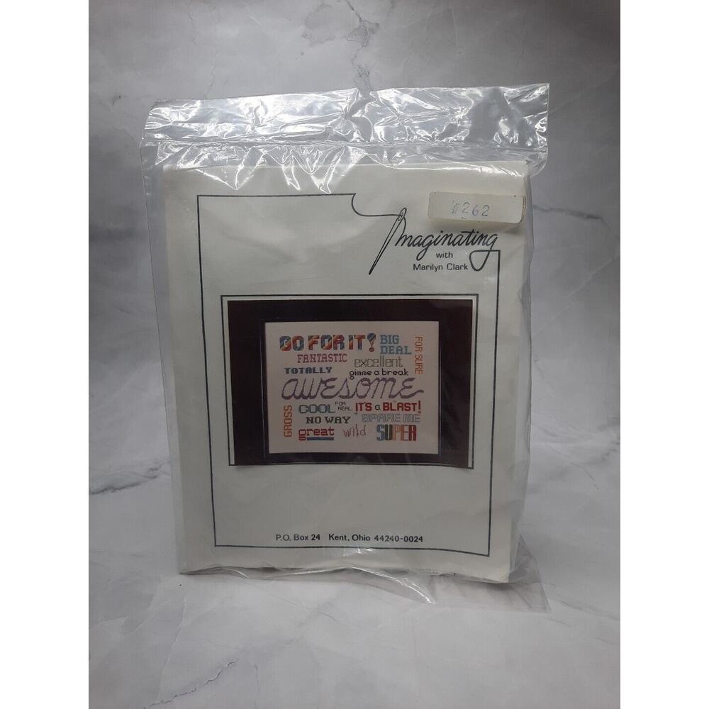 Vintage Imaginating Counted Cross Stitch Kit Totally Awesome 262